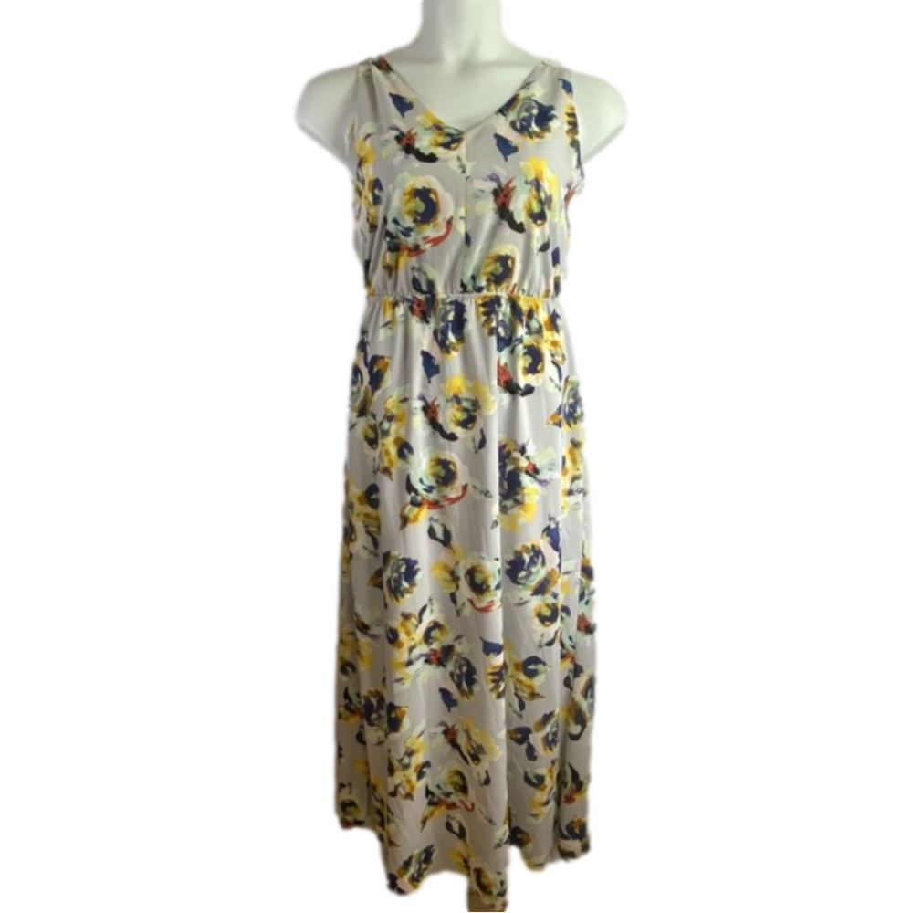 The Limited Dusty Lavender Floral Sleeveless Maxi Dress Size M EUC